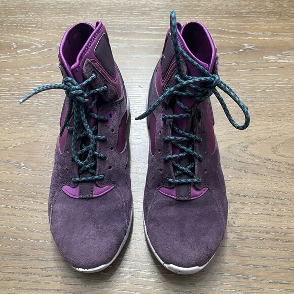 Nike Koth Mid Sneakers Womens Size 7 Purple Suede High Top Lace Up Zipper Back - Picture 3 of 8